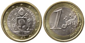 obverse: VATICANO. Monetazione in Euro. Francesco. 1 Euro 2018. FDC