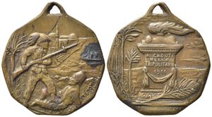 obverse: REGGIMENTALI. TRIPOLITANIA. Medaglia ai caduti della Tripolitania 1911. AE (5,84 g - 25,6 mm) Opus Romano. SPL