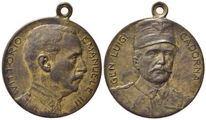 obverse: SAVOIA. Medaglia Vittorio Emanuele III - Gen. Luigi Cadorna. AE (7,55 g - 24 mm). SPL