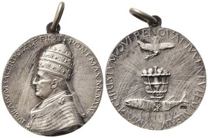 obverse: ROMA. PAPALI. Pio XI (1922-1939). Medaglia Giubileo sacerdotale 1929 anno VIII. Ag (7,54 g - 24,7 mm). SPL