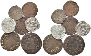 obverse: ZECCHE ITALIANE. Lotto di 7 monete da catalogare (Ravenna, Venezia…). MB