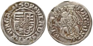 obverse: UNGHERIA. Ladislao II (1490-1516). Denar. Ag (0,46 g). BB