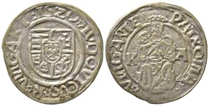 obverse: UNGHERIA. Ludovico II (1516-1526). Denar 1520 KA. Ag (0,53 g). Huszar 841. BB