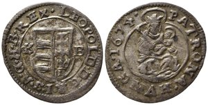 obverse: UNGHERIA. Leopoldo I (1657-1705). Denar 1674 KB. Ag (0,47 g). KM#152. BB