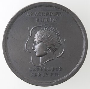 reverse: Medaglie. Napoli. Ferdinando IV. 1815-1816. Medaglia 1815. Omaggio a Giovanni Meli, coniata a Palermo. Ae. 