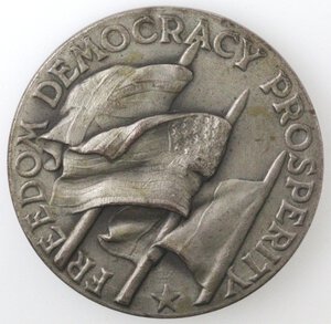 reverse: Medaglie. Roma. 1944. Medaglia celebrativa della liberazione alleata. Ae argentato. Opus Mistruzzi. 