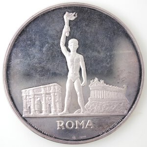 reverse: Medaglie. Roma. Medaglia 1960. Per la XVII Olimpiade. Ag 900. 