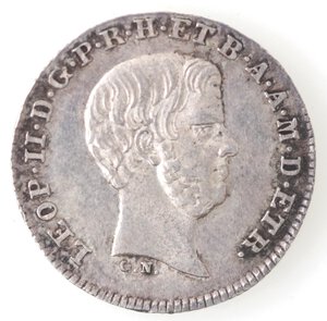 obverse: Firenze. Leopoldo II. 1824-1859. Mezzo Paolo 1857. Ag. 
