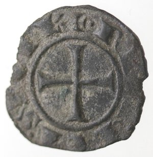 reverse: Messina o Brindisi. Federico II. 1197-1250. Denaro del 1242. Mi. 