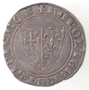 obverse: Napoli. Carlo I d Angiò. 1266-1282. Saluto. Ag. 