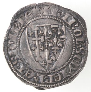 obverse: Napoli. Carlo II d Angiò. 1285-1309. Gigliato. Ag. 