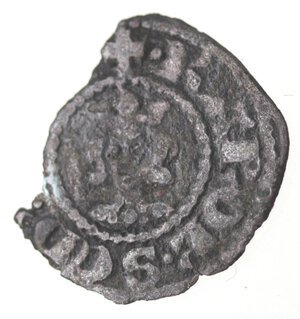 obverse: Napoli. Carlo II d Angio. 1285-1309. Mezzo Denaro Regale. Mi.