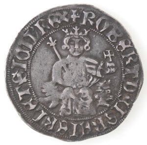 obverse: Napoli. Roberto d Angiò. 1309-1343. Gigliato. Ag. 