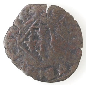 obverse: Napoli. Giovanna I d Angiò. 1343-1347. Denaro vedovile. MI. 