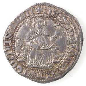 obverse: Napoli. Alfonso I d Aragona. 1442-1458. Carlino con sigla S. Ag. 