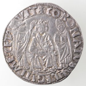 obverse: Napoli. Ferdinando I d Aragona. 1458-1494. Coronato. Ag. 