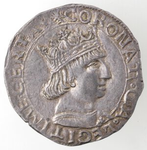 obverse: Napoli. Ferdinando I d Aragona. 1458-1494. Coronato. Senza sigle. Ag. 