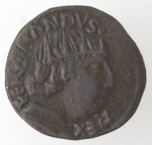 obverse: Napoli. Ferdinando I d Aragona. 1458-1494. Cavallo con sigla A sotto la zampa. Ae. 