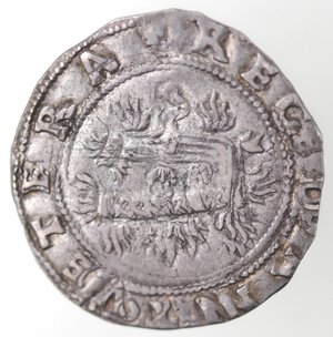 reverse: Napoli. Federico III d Aragona. 1496-1501. Carlino. Ag. 