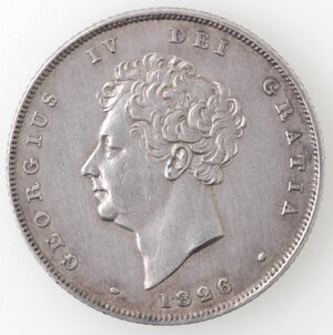 obverse: Gran Bretagna. Giorgio IV. 1820-1830. One Shilling 1824. Ag. 
