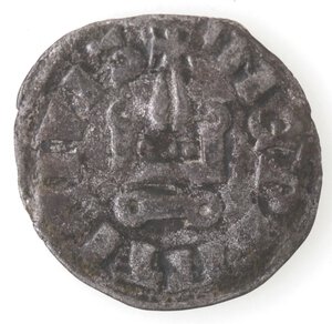 obverse: Lepanto. Filippo di Taranto. 1307-1313. Denaro Tornese. MI. 