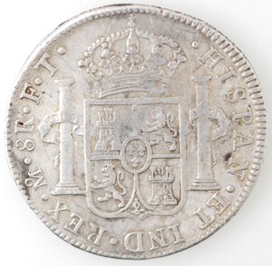 reverse: Messico. Carlo IV. 1788-1808. 8 reales 1803 FT. Ag. 