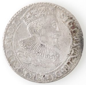 obverse: Polonia. Sigismondo III. 1587-1632. 6 Groschen 1596. Ag. 
