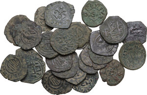 obverse: Medieval South Italy. Multiple lot of twenty-five (25) unclassified AE Denominations of Arabic Sicily, 11th-12th century