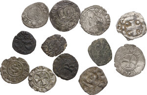 obverse: Medieval Italy. Multiple lot of twelve (12) coins to be sorted, mainly Siena, Lucca, Pisa