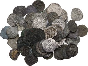 obverse: Medieval. Multiple lot of eighty-three (83) unclassified AR/BI/AE coins
