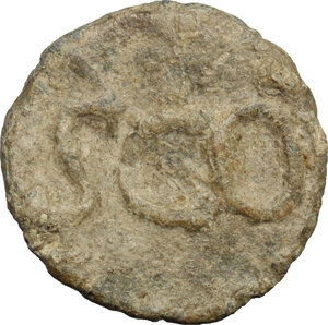 reverse: Leads from Ancient World. PB Tessera, c. 1st century AD