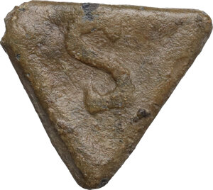reverse: Leads from Ancient World. PB Triangular Tessera