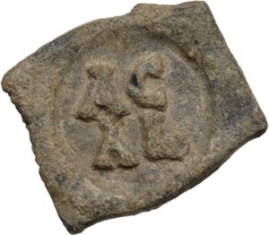 obverse: Leads from Ancient World. PB Tessera, 3rd-4th century AD