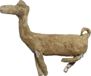 reverse: Lead alpaca figure.  Undated.  10 x 9 cm