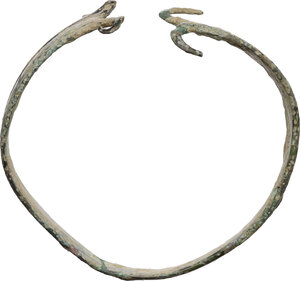 obverse: Bronze bracelet.  Greek.  54 mm diameter