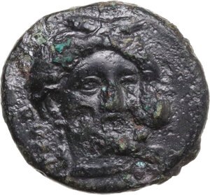 obverse: Gela. AE 14 mm, 4th century BC