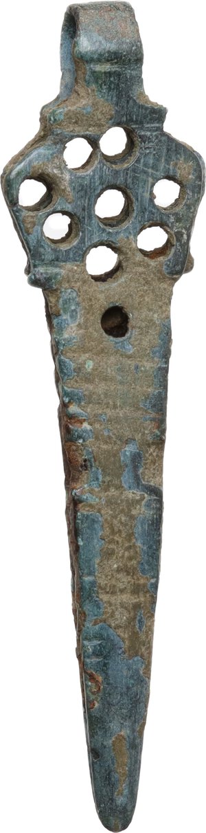 obverse: Bronze tweezers.  Roman period.  63 mm