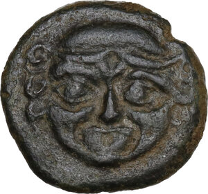 obverse: Kamarina. AE Tetras, c. 420-410 BC