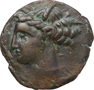 obverse: AE 20 mm, 300-264 BC. Uncertain mint