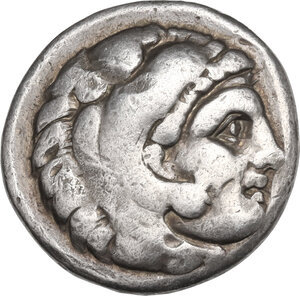 obverse: Kings of Macedon.  Antigonos II Gonatas (277-239 BC). AR Drachm. In the name and types of Alexander III. Pella mint. Struck circa 276-274 BC