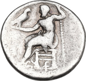 reverse: Kings of Macedon.  Antigonos II Gonatas (277-239 BC). AR Drachm. In the name and types of Alexander III. Pella mint. Struck circa 276-274 BC