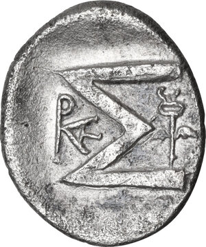 reverse: Sikyonia, Sikyon. AR Triobol, c. 100-60 BC