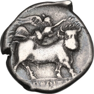 reverse: Central and Southern Campania, Neapolis. AR Nomos, c. 320-300 BC