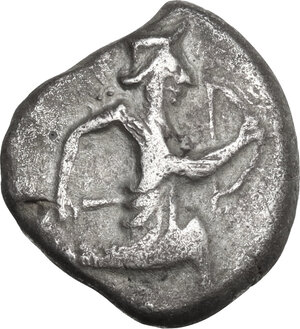 obverse: Persia, Achaemenid Empire.  Time of Xerxes II to Artaxerxes II, c. 420-375 BC. . AR Siglos. Serdes mint, c. 420-350 BC