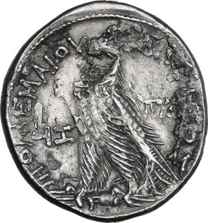 reverse: Egypt, Ptolemaic Kingdom.  Ptolemy X Alexander I, Sole reign (101-88 BC). AR Tetradrachm. Alexandreia mint. Dated RY 17 (98/7 BC)