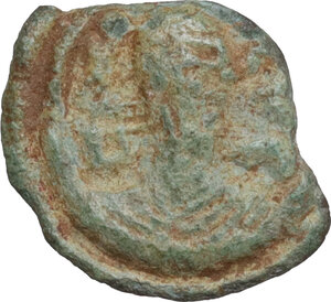 obverse: Kingdom of Axum.  Anonymous ‘BACIΛEYC’ issue. Temp. of Ezanas. . AE Unit, c. 360-circa 380(?)