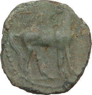 reverse: Zeugitania, Carthage. AE 17 mm, 4th century BC