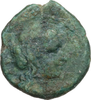 obverse: Central and Southern Campania, Neapolis. AE Obol, c. 300-275 BC