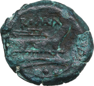 reverse: Anonymous sextantal series. AE Quadrans, after 211 BC