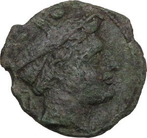 obverse: Anonymous light series. AE Sextans, Sardinia, after 211 BC